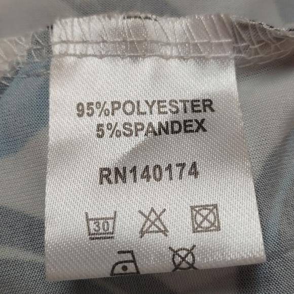 R&B Women's Floral Print 3/4 Sleeves Top Tunic Dress Size L - Picture 10 of 10